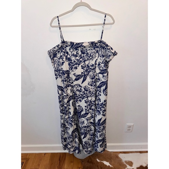 Abercrombie & Fitch Floral Sundress‎ Smocked Tall Plus Size XXL 2XLT - Picture 1 of 4